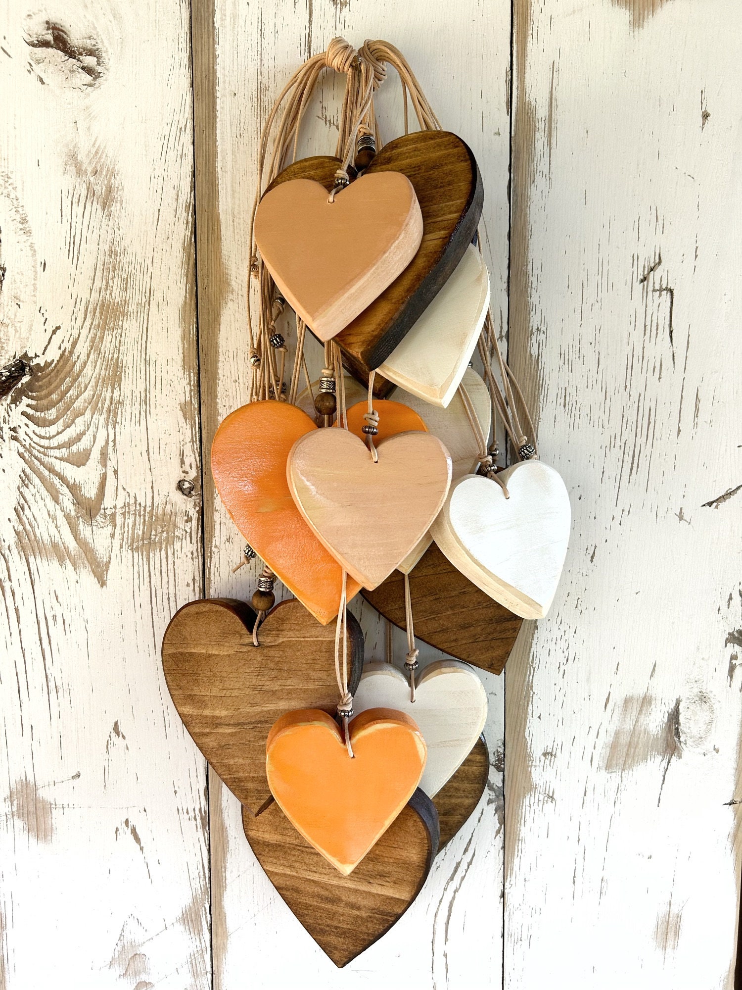 Heart Wall Art, Wooden with repurposed vintage yard sticks, One of a K –  Upcycled Works