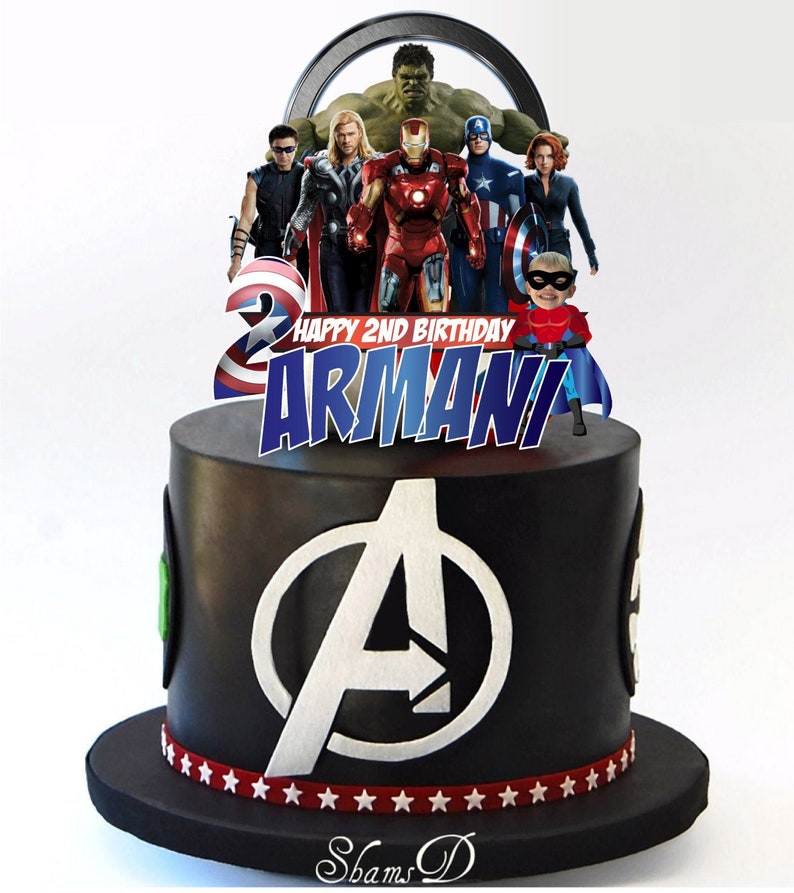 Avengers Hero Marvel Birthday Party Cake Topper Etsy Avengers Hero Marvel Birthday Party Cake Topper Etsy