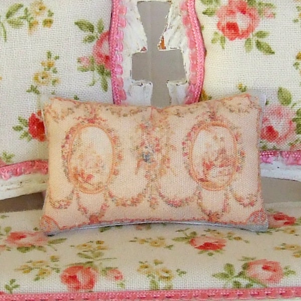 Wooden Doll House Double Bed | With Mattress & Pillow 1/12