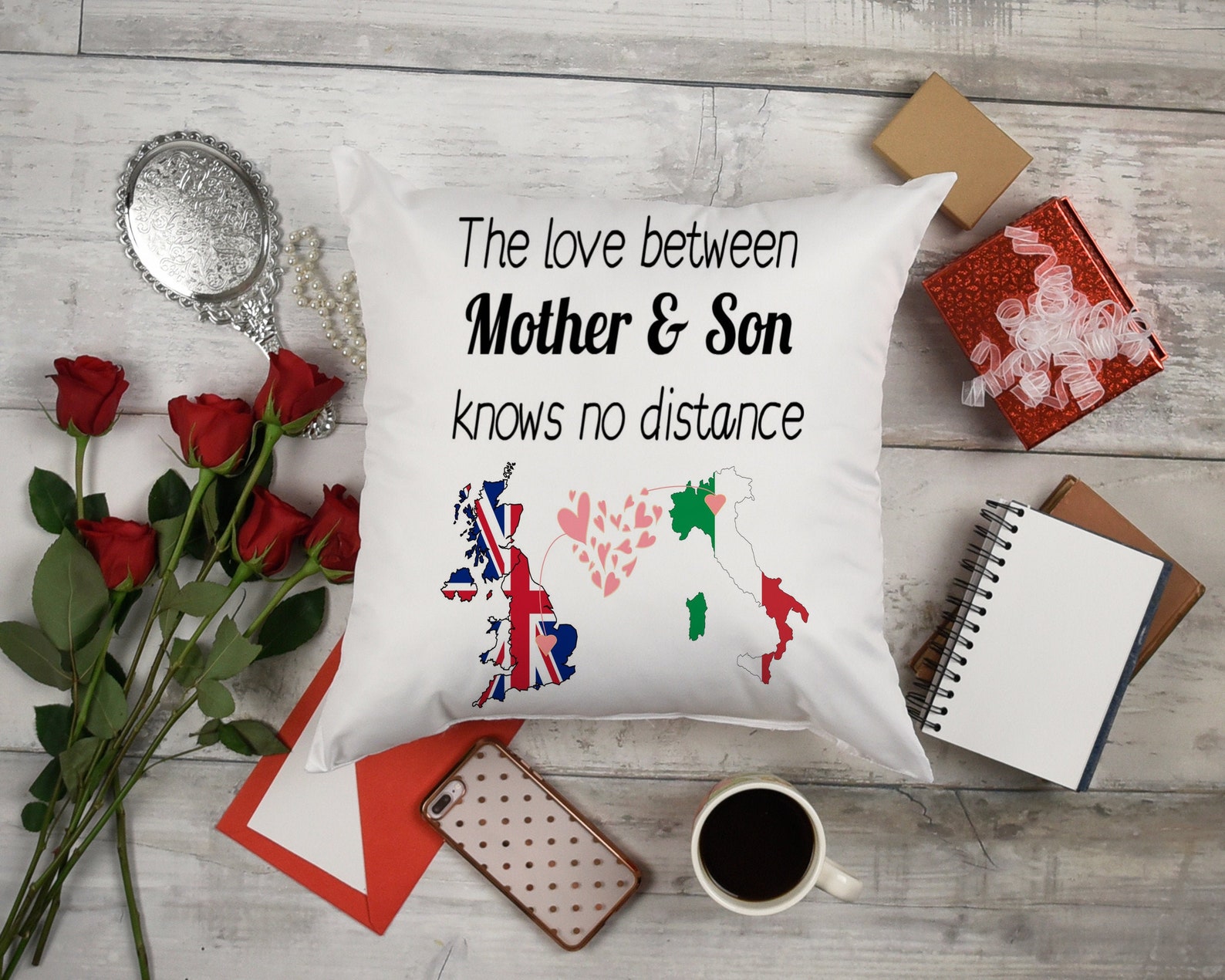 Long Distance Pillow Makes a Fab Long Distance Family Gift Etsy UK