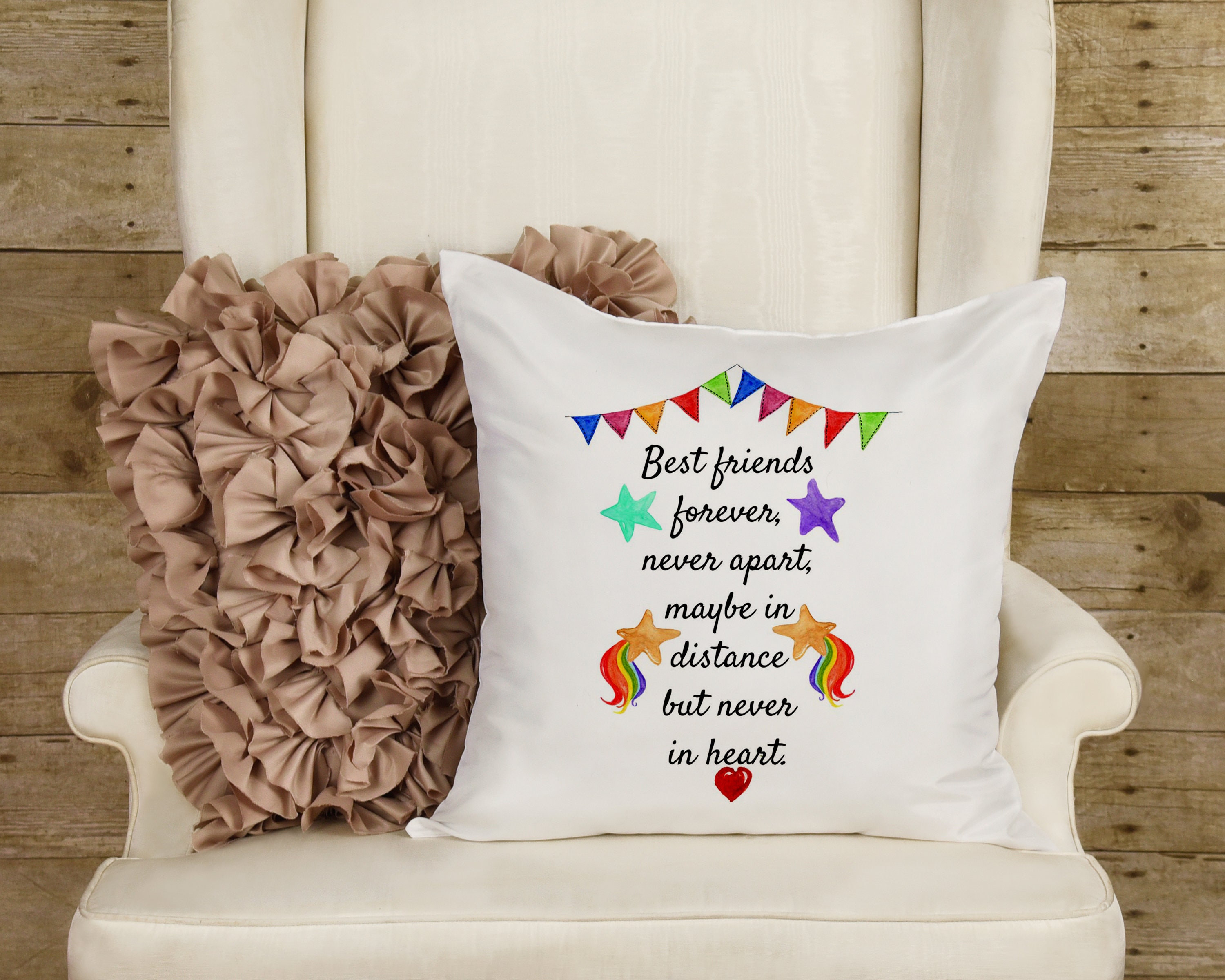 Best Friends Custom Pillow The perfect gift for a long Etsy