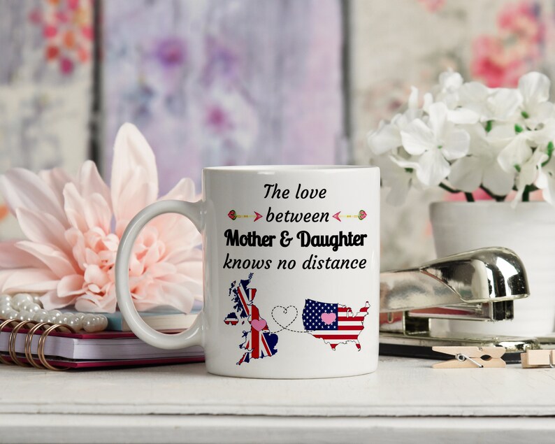 the love between mother and son knows no distance mug