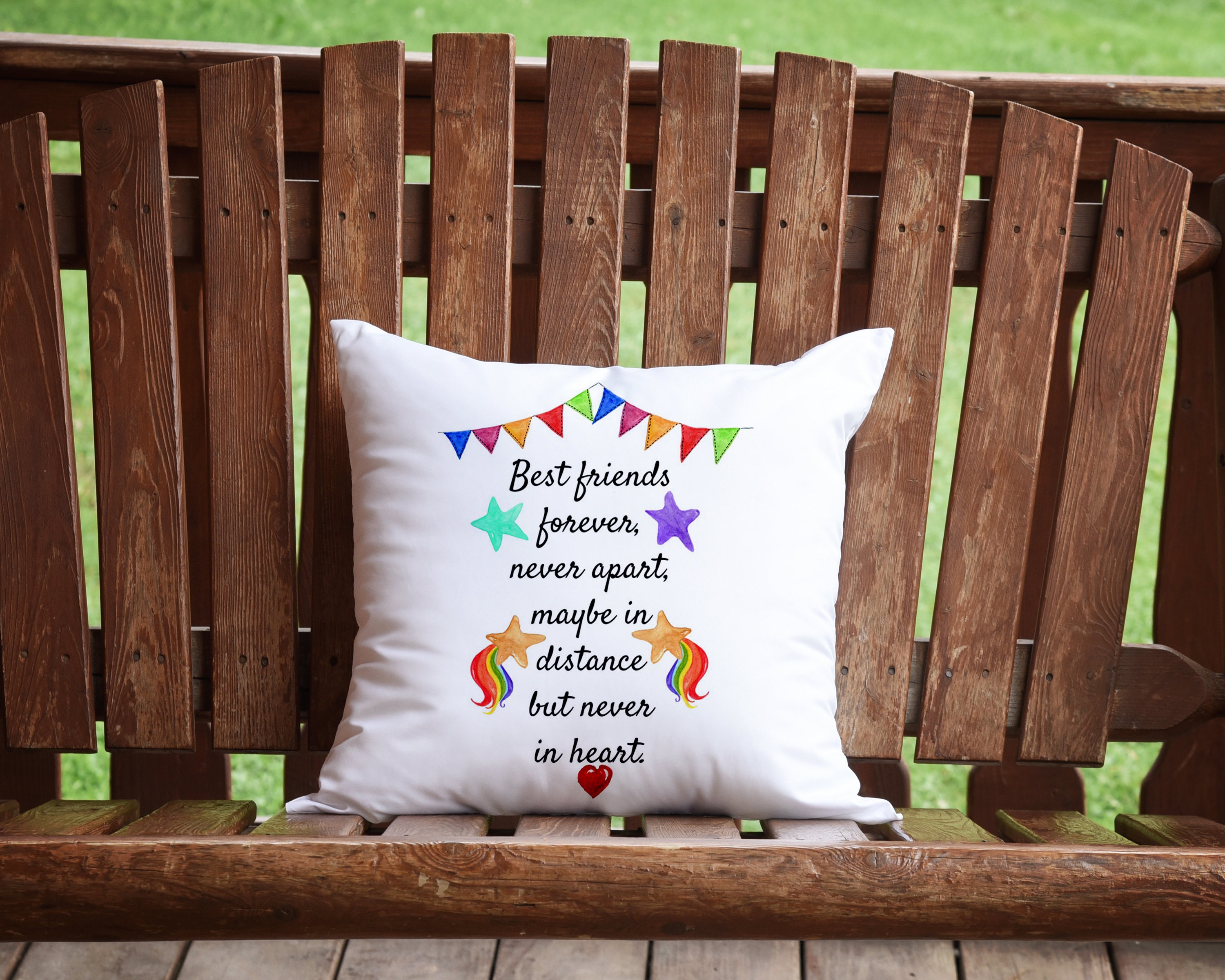 Best Friends Custom Pillow The perfect gift for a long Etsy
