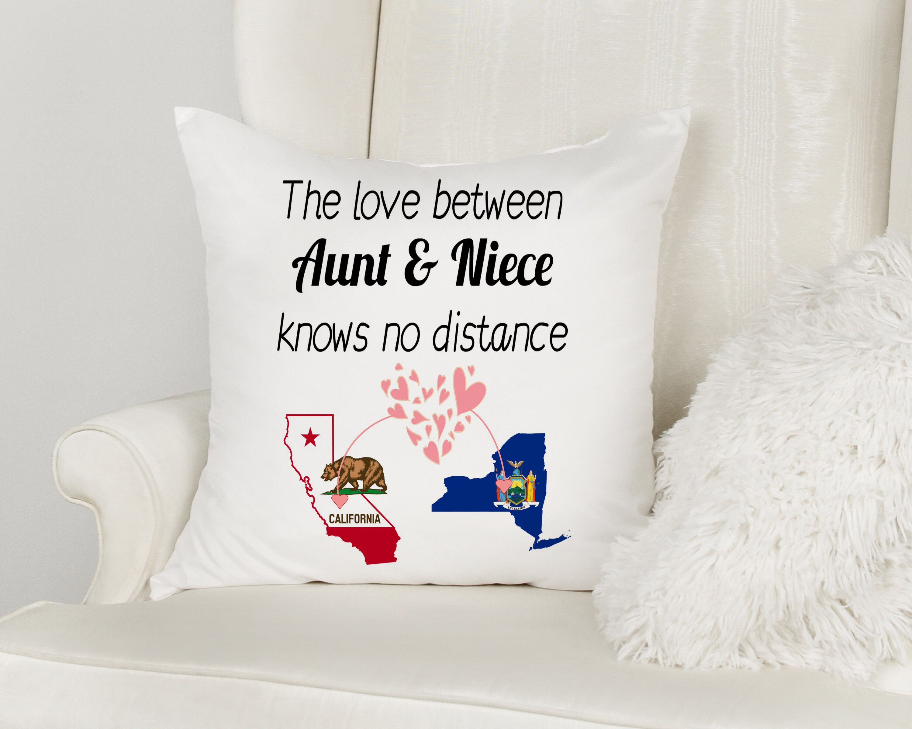 Long Distance Pillow Makes a Fab Long Distance Family Gift Etsy UK