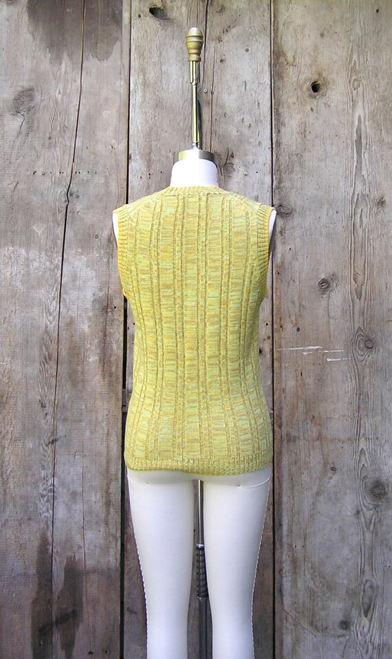 vintage 1970s sleeveless knit top + 70s vintage s… - image 6