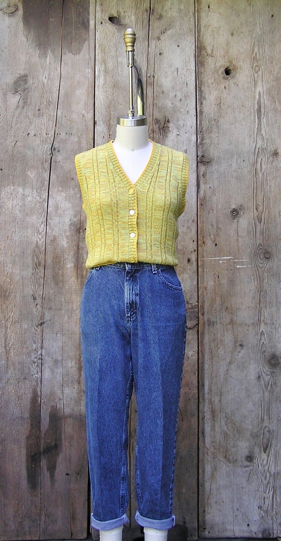 vintage 1970s sleeveless knit top + 70s vintage s… - image 9