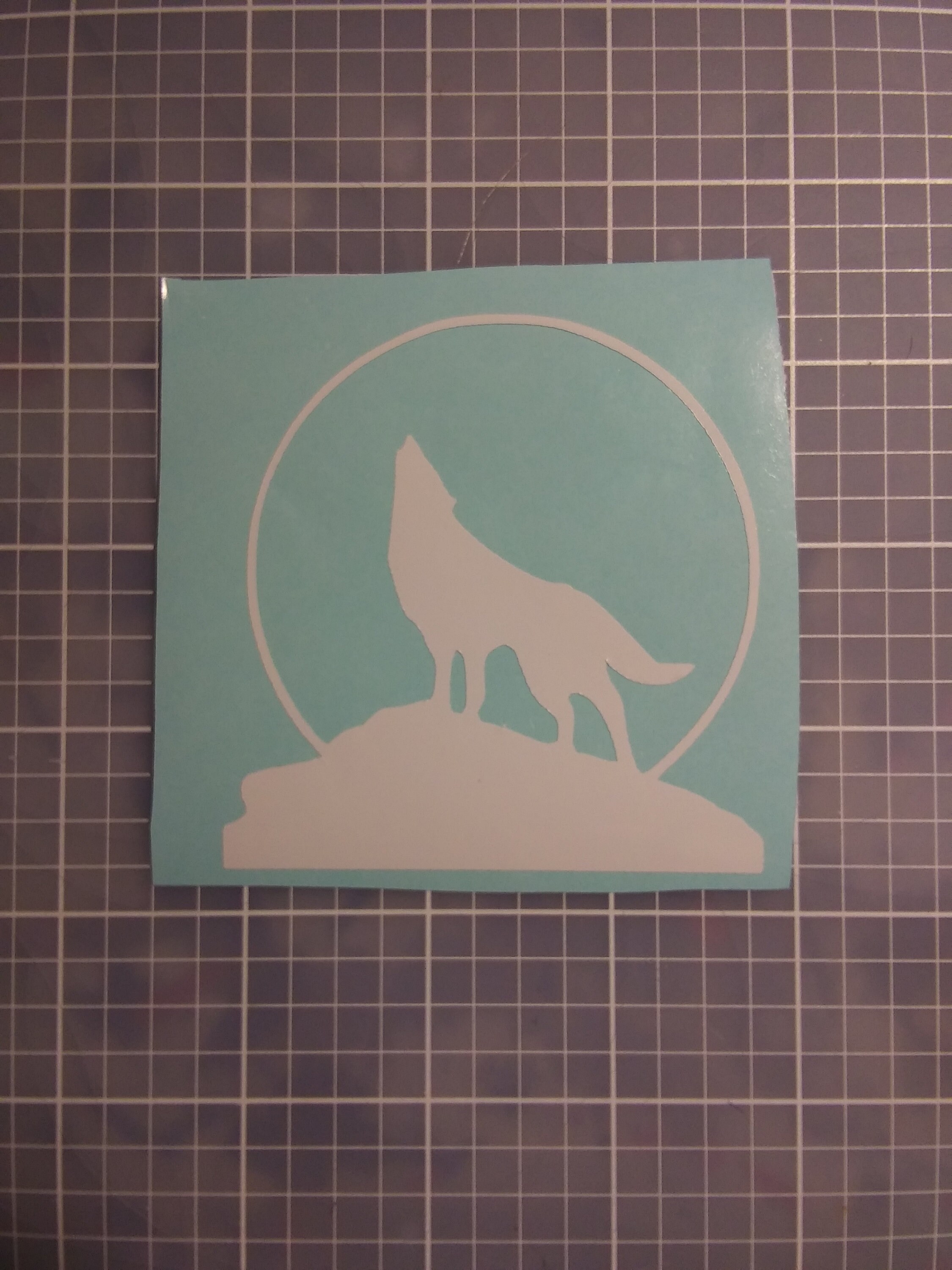 Wolf Decal / Moon Decal/Wolf/ Wolf Window Decal/Wolf Yeti Cup Etsy