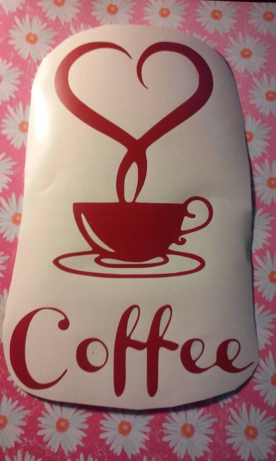 Items similar to Coffee Decal\ Coffee Shop Wall Decal/Coffee Wall Decal