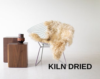 Walnut stump side table for living room or bedside