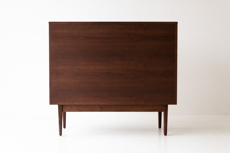 Modern Walnut 3-Drawer Dresser image 8