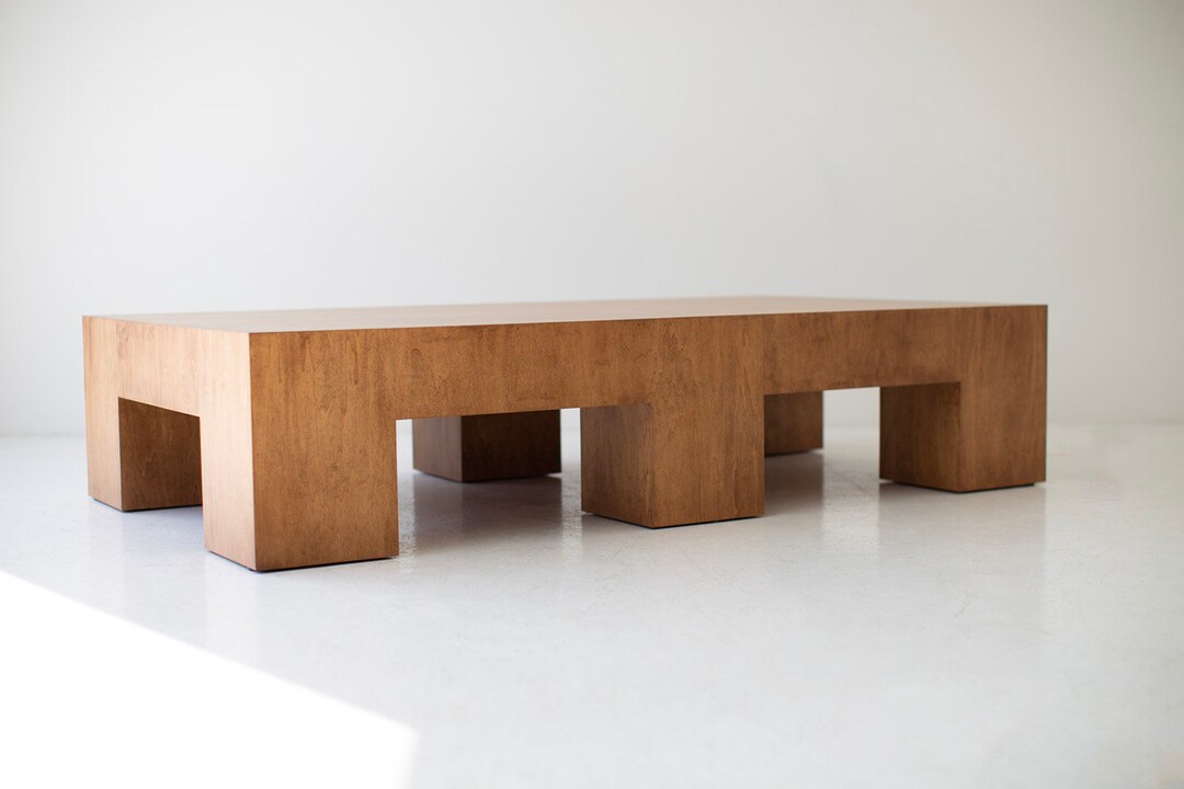 Large Modern Coffee Table the Mondo Etsy