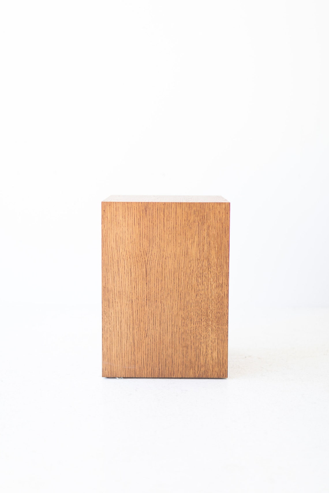 Modern Wood Side Table in Oak Etsy