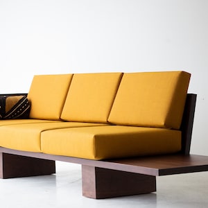 Suelo® Modern Wood Sofa in Solid Walnut