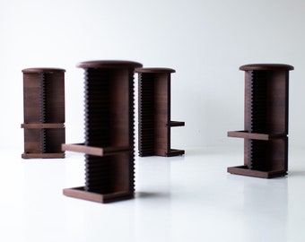 Cicely Modern Walnut Barstools