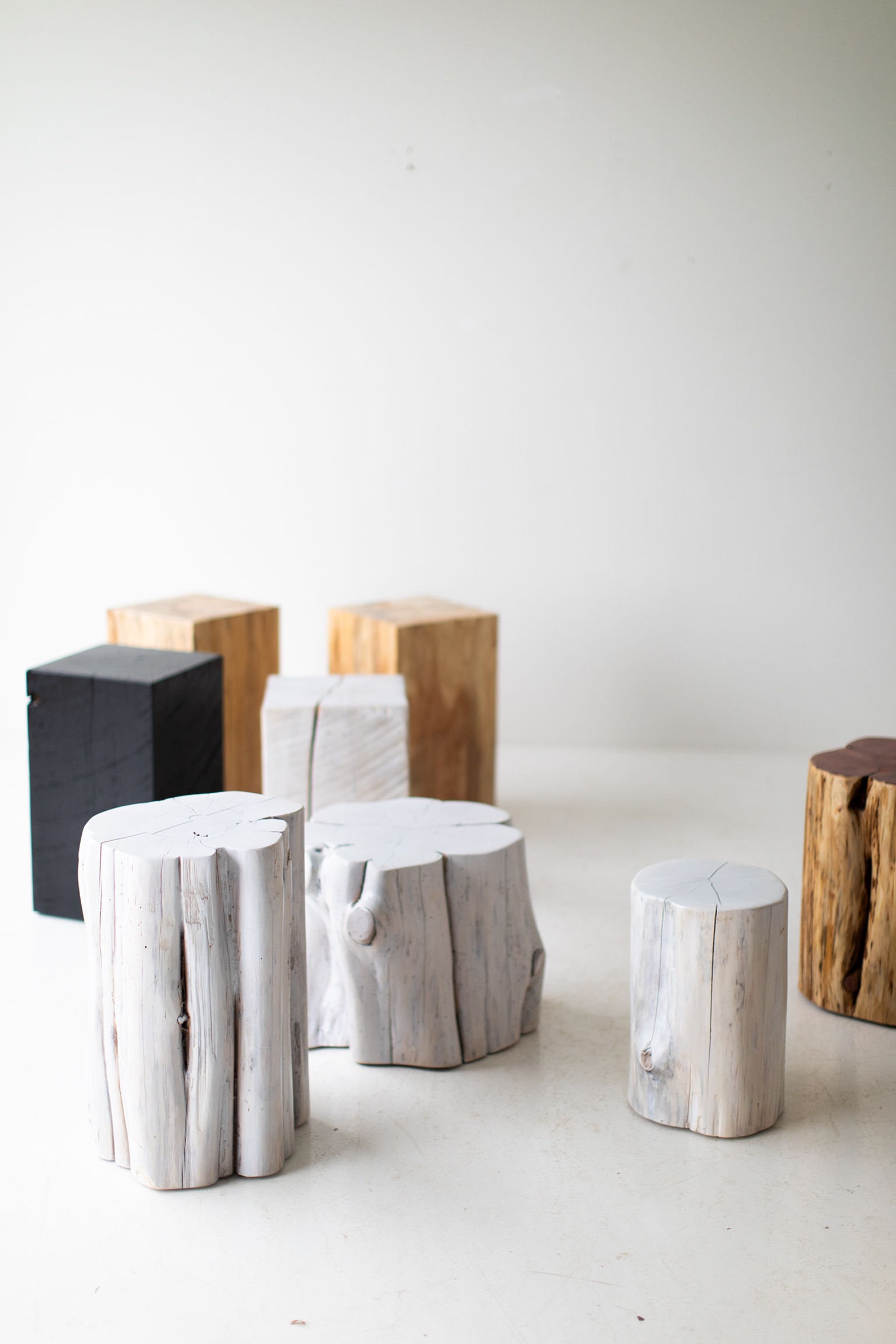 White Stump Side Table | Etsy