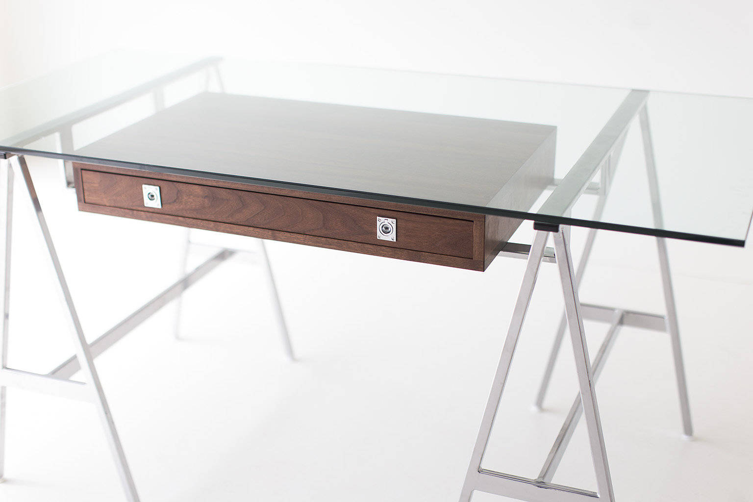 Escritorio moderno escandinavo de mediados de siglo nogal | Etsy