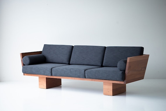 Long wooden sofa deals