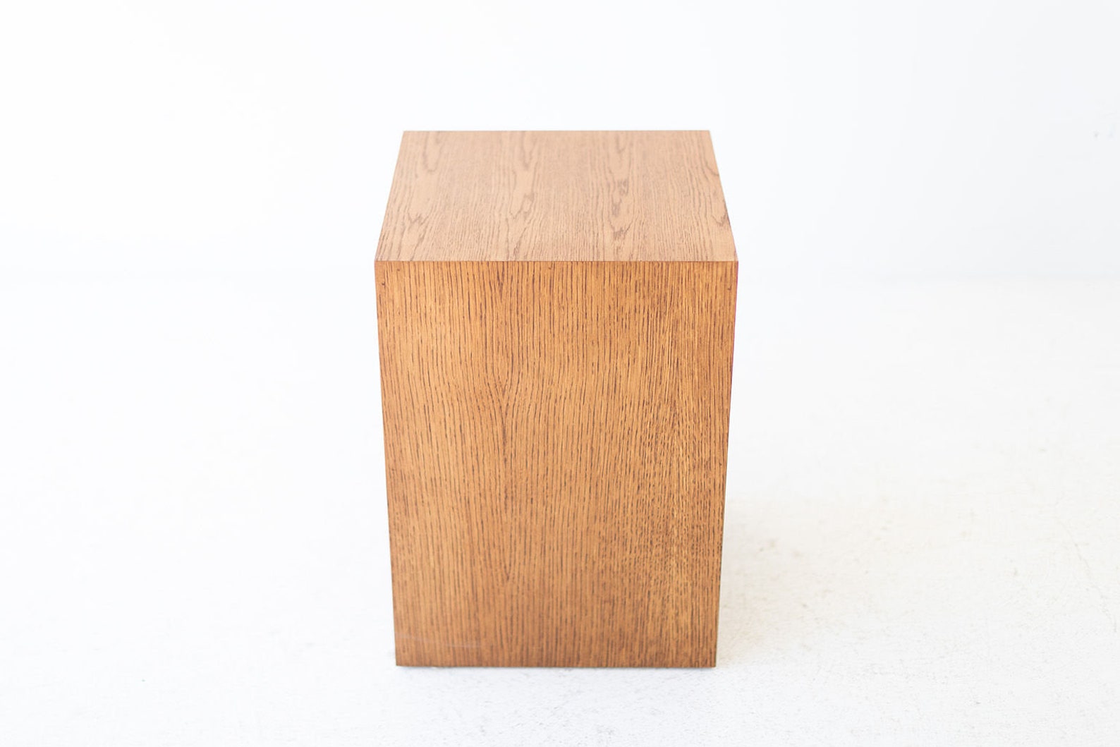 Modern Wood Side Table in Oak Etsy