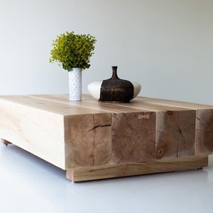 Fresh Look at Modern Wood Beam Coffee Table