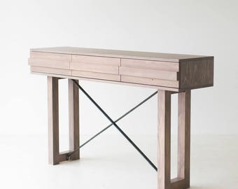 Weathered Gray Table, Gray Console Table, Rustic Gray Wood Console Table, Gray Table