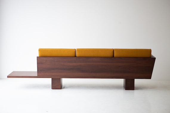 Suelo Modern Wood Sofa in Solid Walnut 