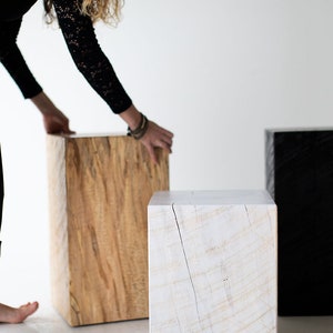 Reclaimed Wood Side Table - Etsy