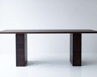 Cicely Dining Table with Chunky Leg