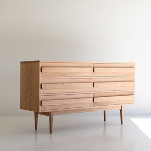 White Oak Modern Dresser image 1