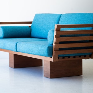 Modern Patio Furniture - Suelo® Slatted Loveseat
