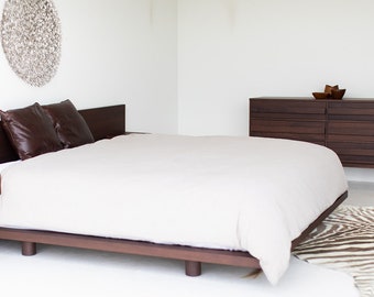 Modern Walnut Bed Frame