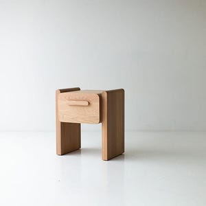 Iris Nightstand In Bleached White Oak