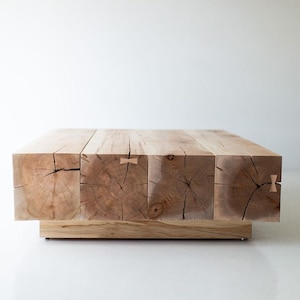 Curated visual reference: Gallery Detail: Modern Wood Beam Coffee Table