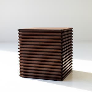 Modern Walnut End Table - The Cicely