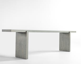 Modern Console in Warm Slate - The Rockefeller