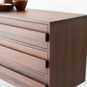 Modern Walnut Dresser image 8