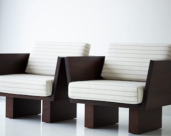 Suelo Outdoor Lounge Chair - Walnut Finish