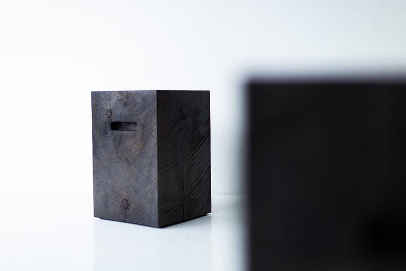 modern wood side table, image 3