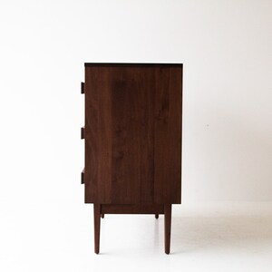 Modern Walnut 3-Drawer Dresser image 4