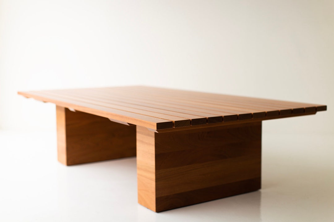 Suelo Outdoor Wood Coffee Table Etsy