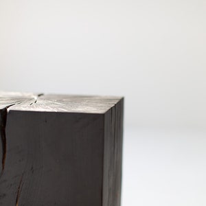 Modern Wood End Tables - Burnt Black Finish image 4