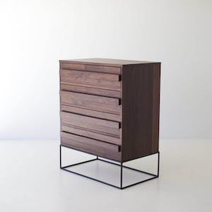 Mid-Century Modern Walnut Dresser Credenza