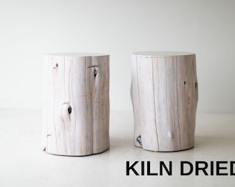 Large Outdoor Stump Side Table