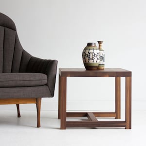 wood furniture,walnut side table,side table,end table, modern side table