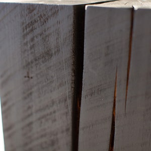 Modern Wood End Tables - Burnt Black Finish image 2