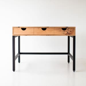 Reclaimed Oak Desk , Bureau , Modern Desk , Office Desk, Classic, Mid Century, Modern.