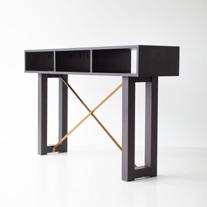 Modern Console Table -black and Brass - Etsy