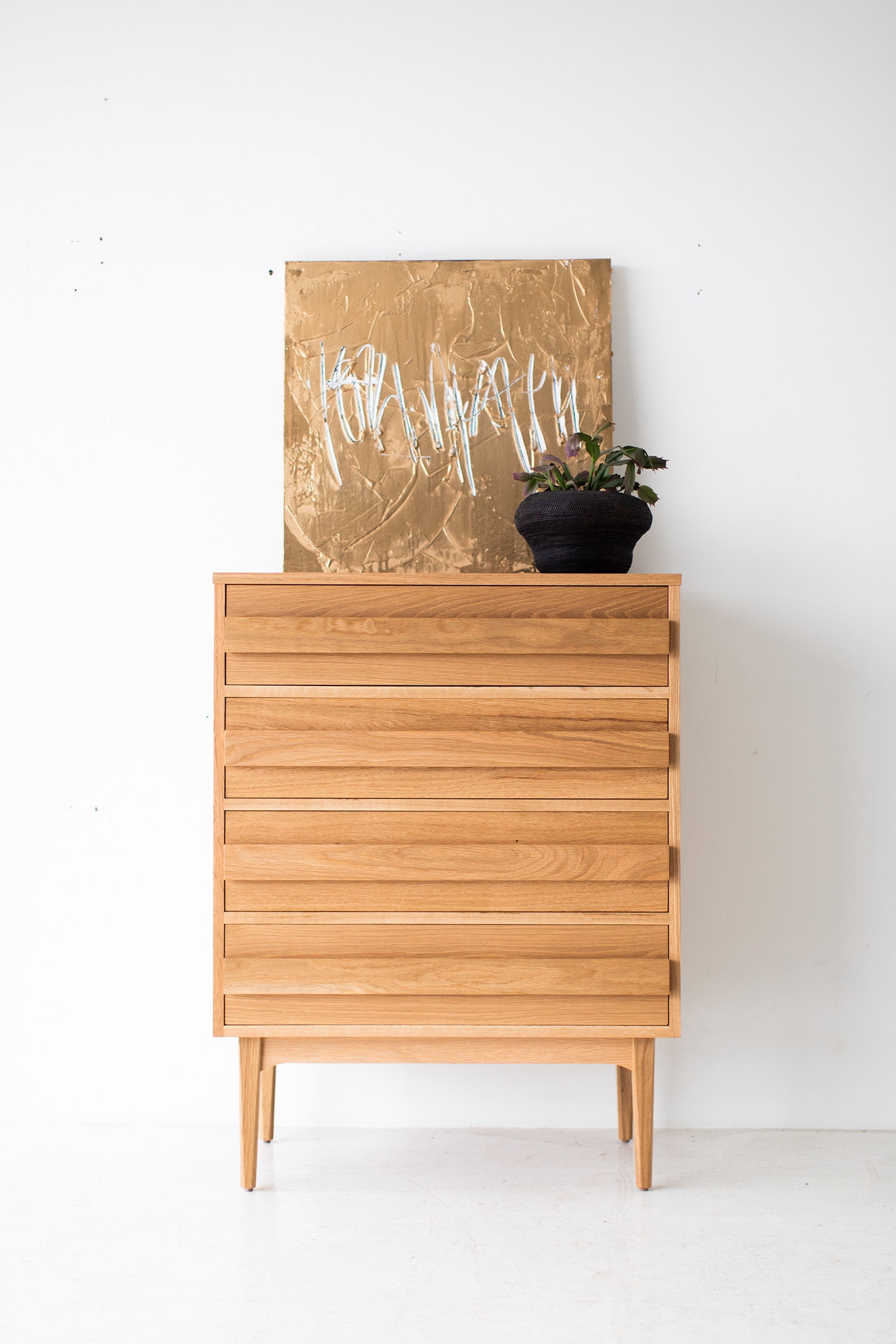 Mid century oak dresser deals