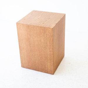 Modern Wood Side Table in Oak