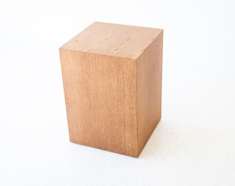 Modern Wood Side Table in Oak