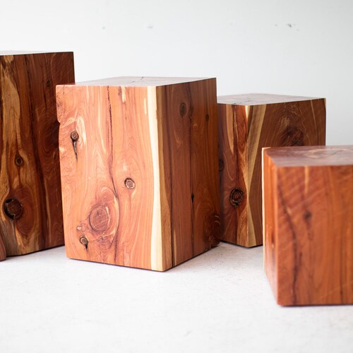 Modern Wood Side Tables Etsy
